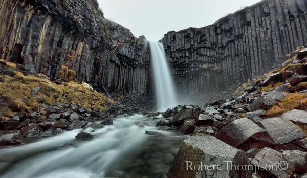Svartifoss Waterfall Vatnajökull National Park Iceland